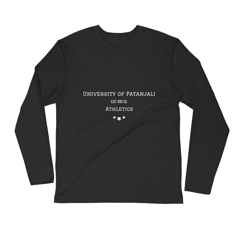 U of Patanjali Fitted Crew Long Sleeve Shirt